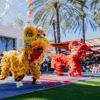 Lunar New Year celebration with lion dance at Irvine Spectrum retail