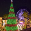 Christmas tree in retail center